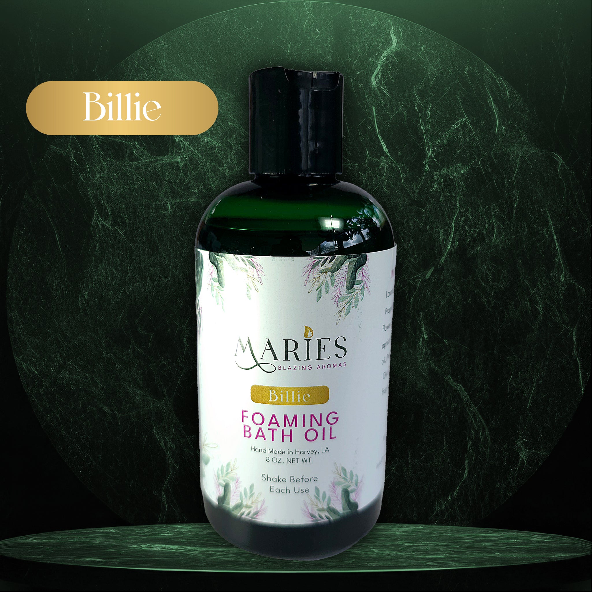 Billie Perfume Foaming Bath Oil - Luxurious bath oil for a fragrant bathing experience | Maries Blazing Aromas