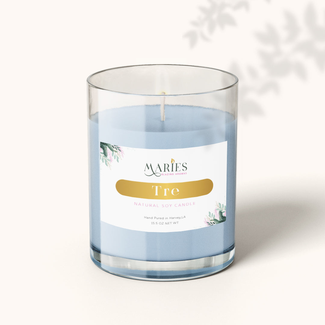 Elegant Tre Candle - Aromatic bliss for your space by Maries Blazing Aroma