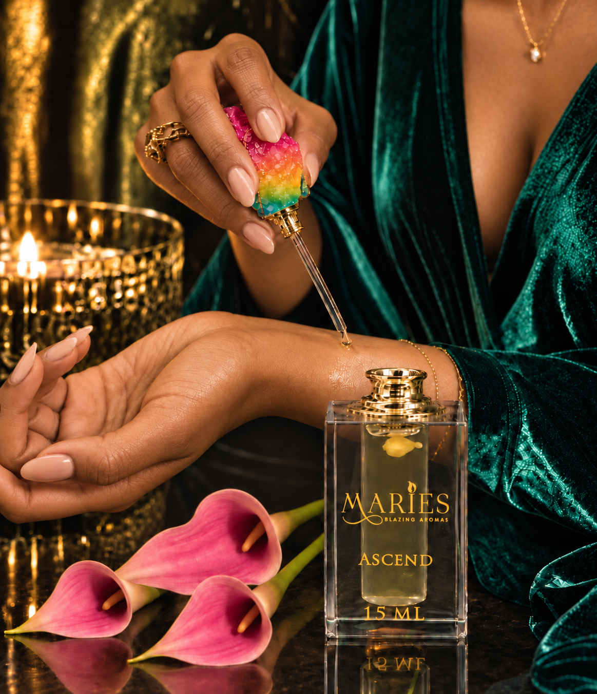 Precioso perfume de aceite de fragancia de lujo