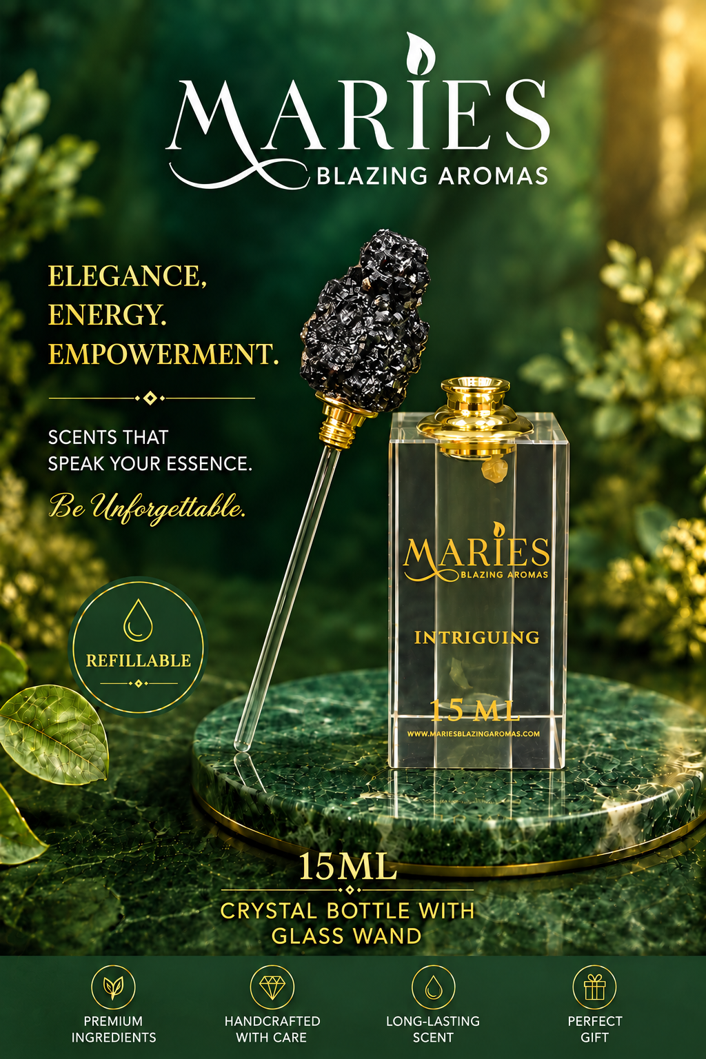 Intriguing Luxury Perfume Fragrance Oil | Sandalwood Leather Oud | Men's Cologne Oil