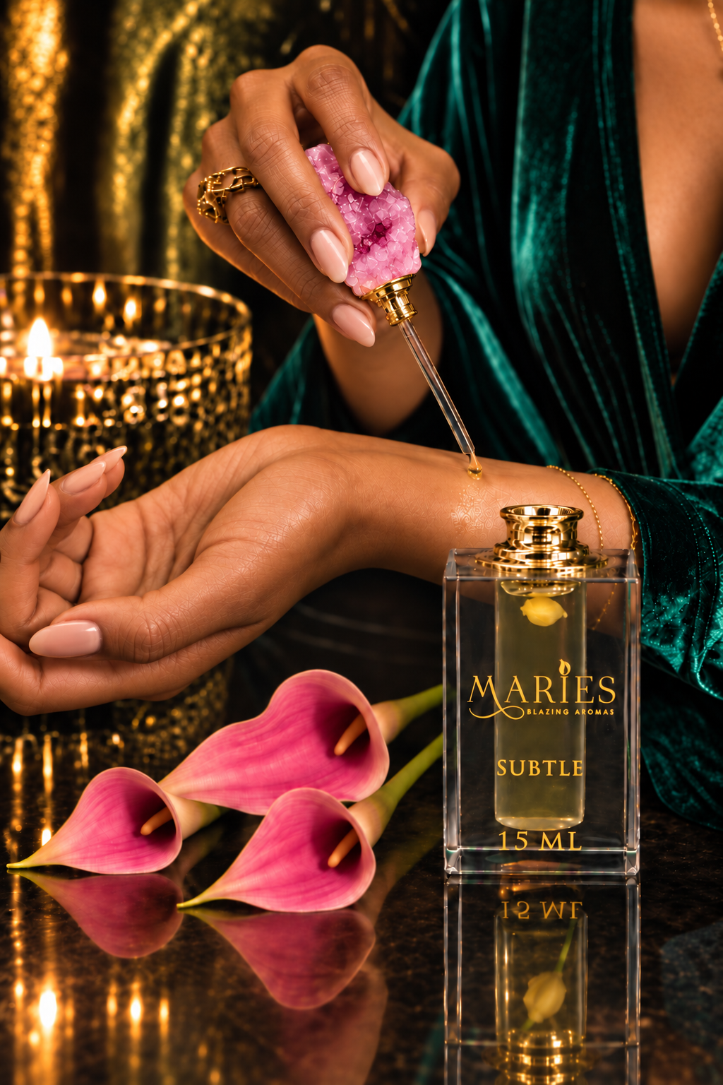 Perfume de aceite de fragancia de lujo sutil
