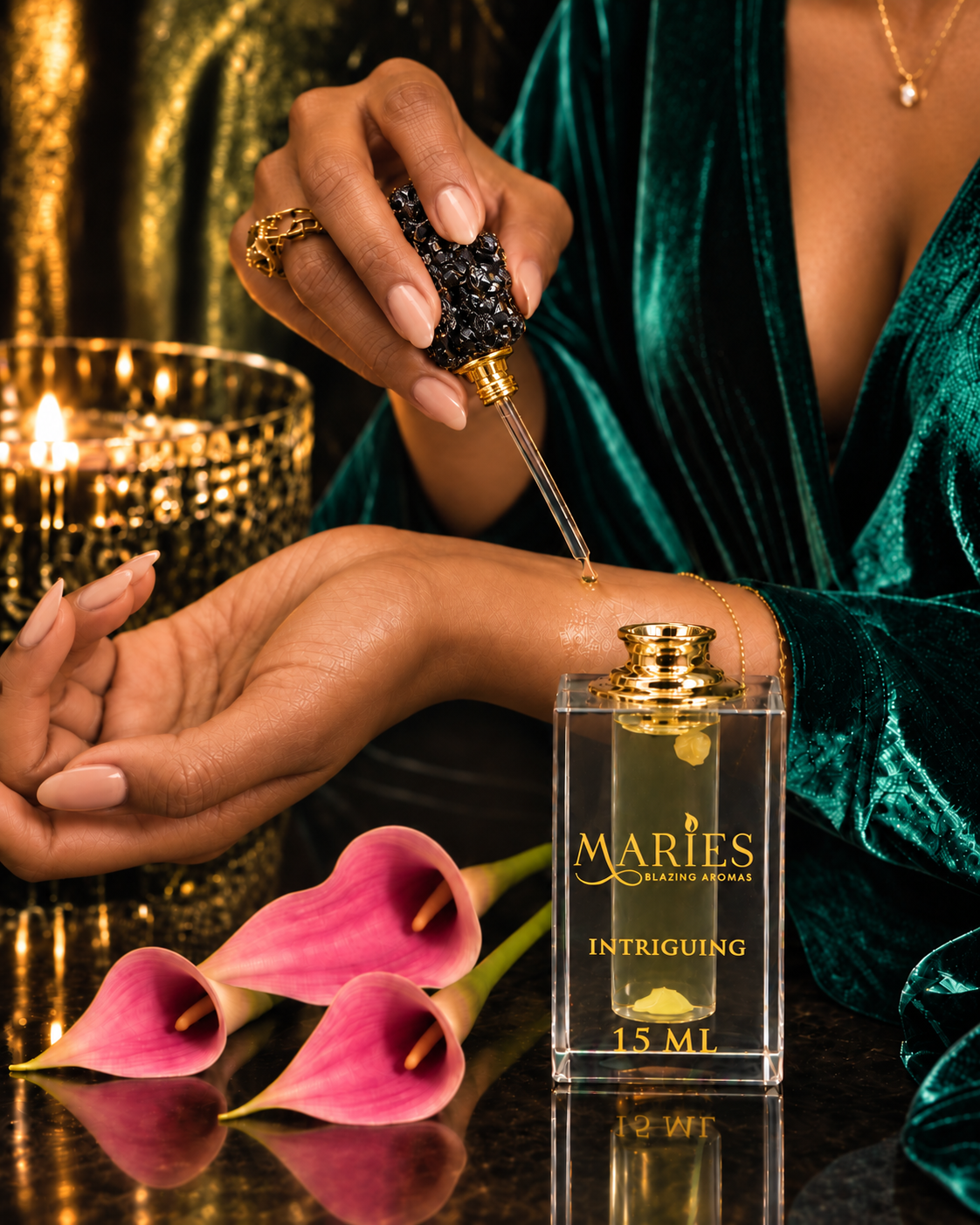 Intriguing Luxury Perfume Fragrance Oil | Sandalwood Leather Oud | Men's Cologne Oil