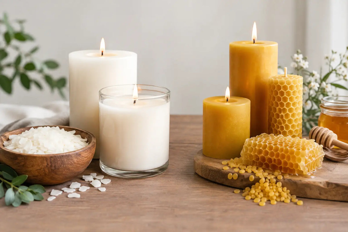 Soy Wax vs Beeswax Candles for Your Home