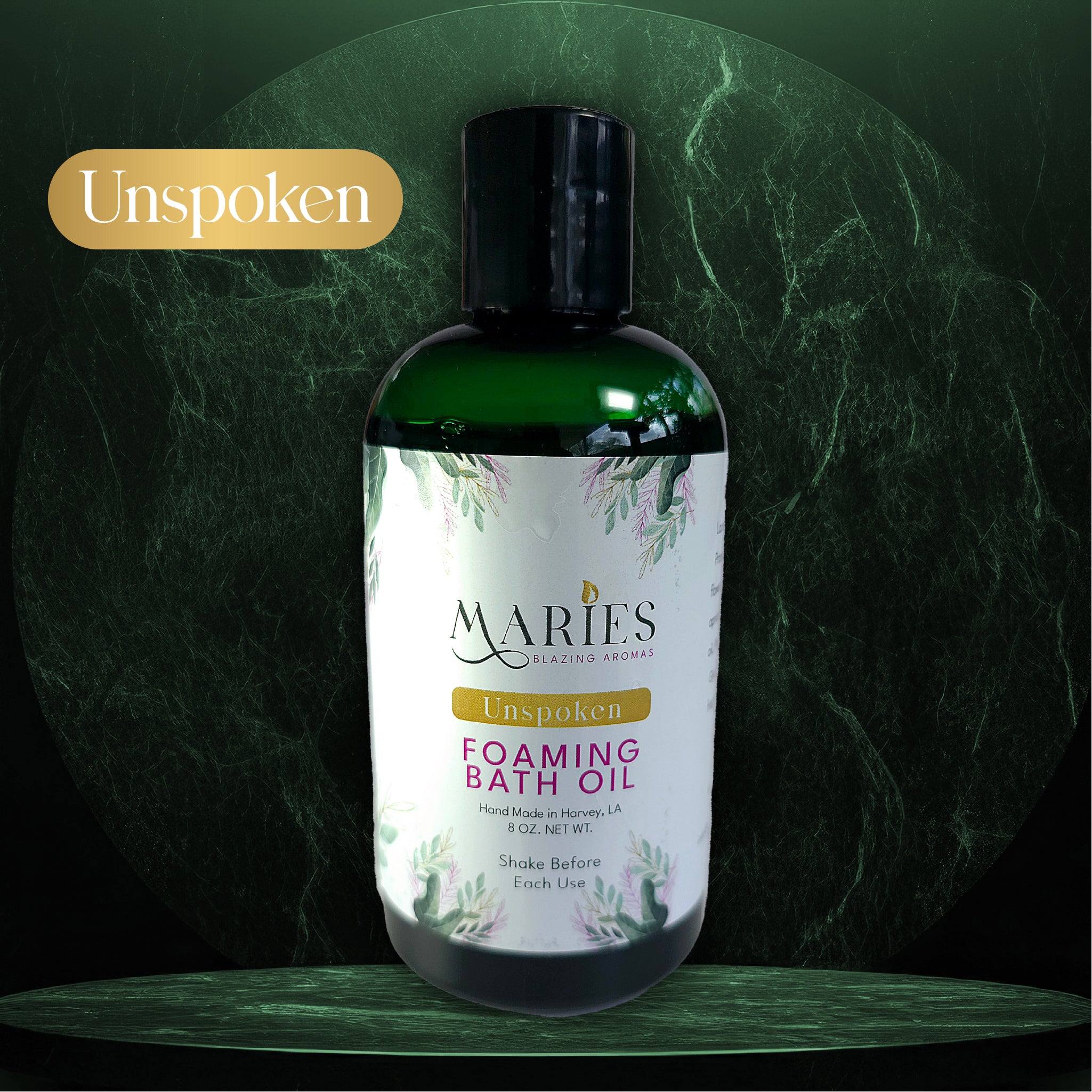Unspoken Perfume Infused Bath Oil for a Luxurious Bath by Maries Blazing Aroma