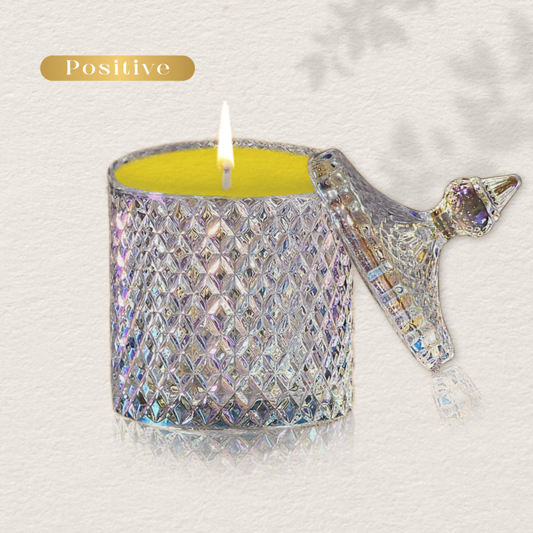 Elevate ambiance with our Positive Soy Candle - Maries Blazing Aroma
