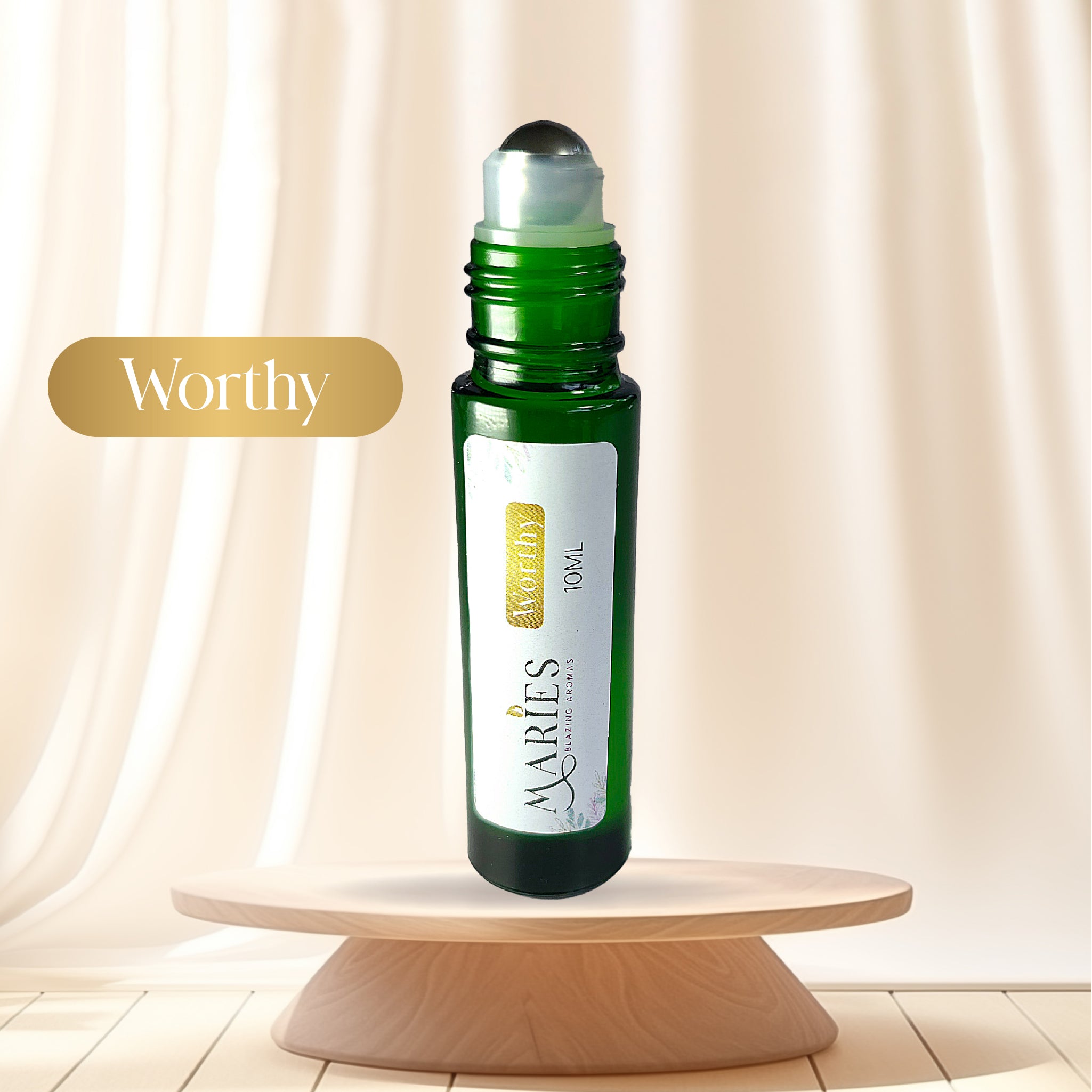 Portable luxury in every roll: Worthy Perfume Roller Bottle - Maries Blazing Aromas