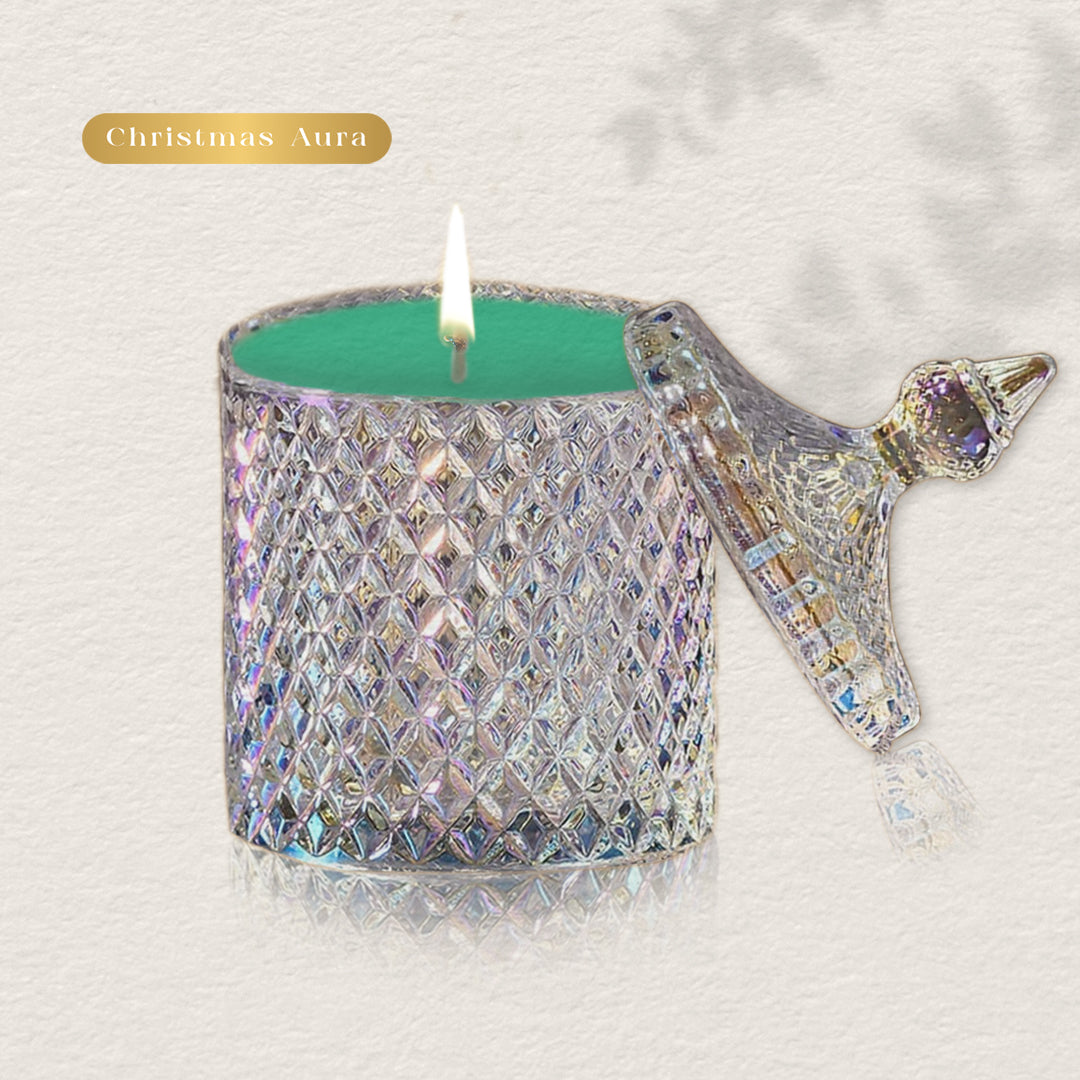 Christmas Aura Scented Candle Aroma Candles by Maries Blazing Aromas